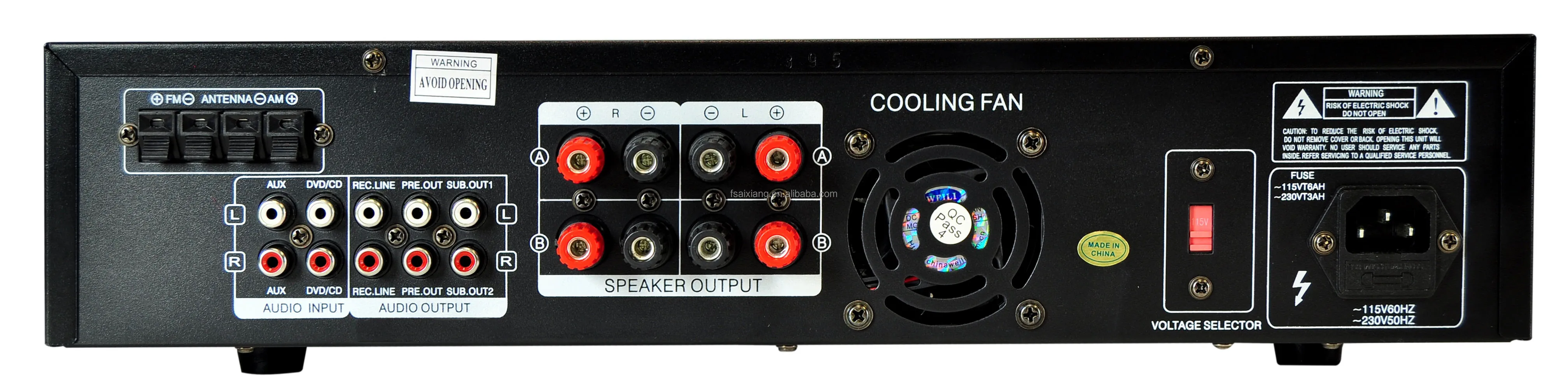 Stereo Home Theater Amplifier Receiver With Usb/mp3/am/fm Tuner/bt