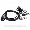 Car Dashboard Flush Mount USB Extension Cable Install Kit 1/8 inch AV cable