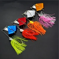 

21g lead head jig buzzbait lure Buzz bait with rubber skirt and lead blades for fishing