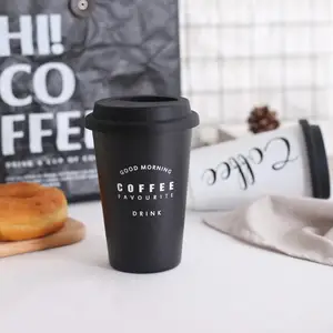Image of Wholesale Custom Travel Stainless Steel Coffee Mug with Silicone Lid