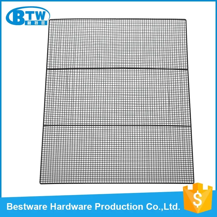 Black Enamel Coating Customized Bakery Cooling Rack Iron Wire Oven Rack