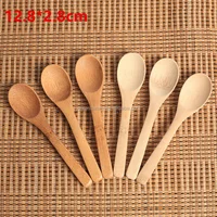 

wholesale price high quality 12.8cm bamboo honey spoon accepting customized logo