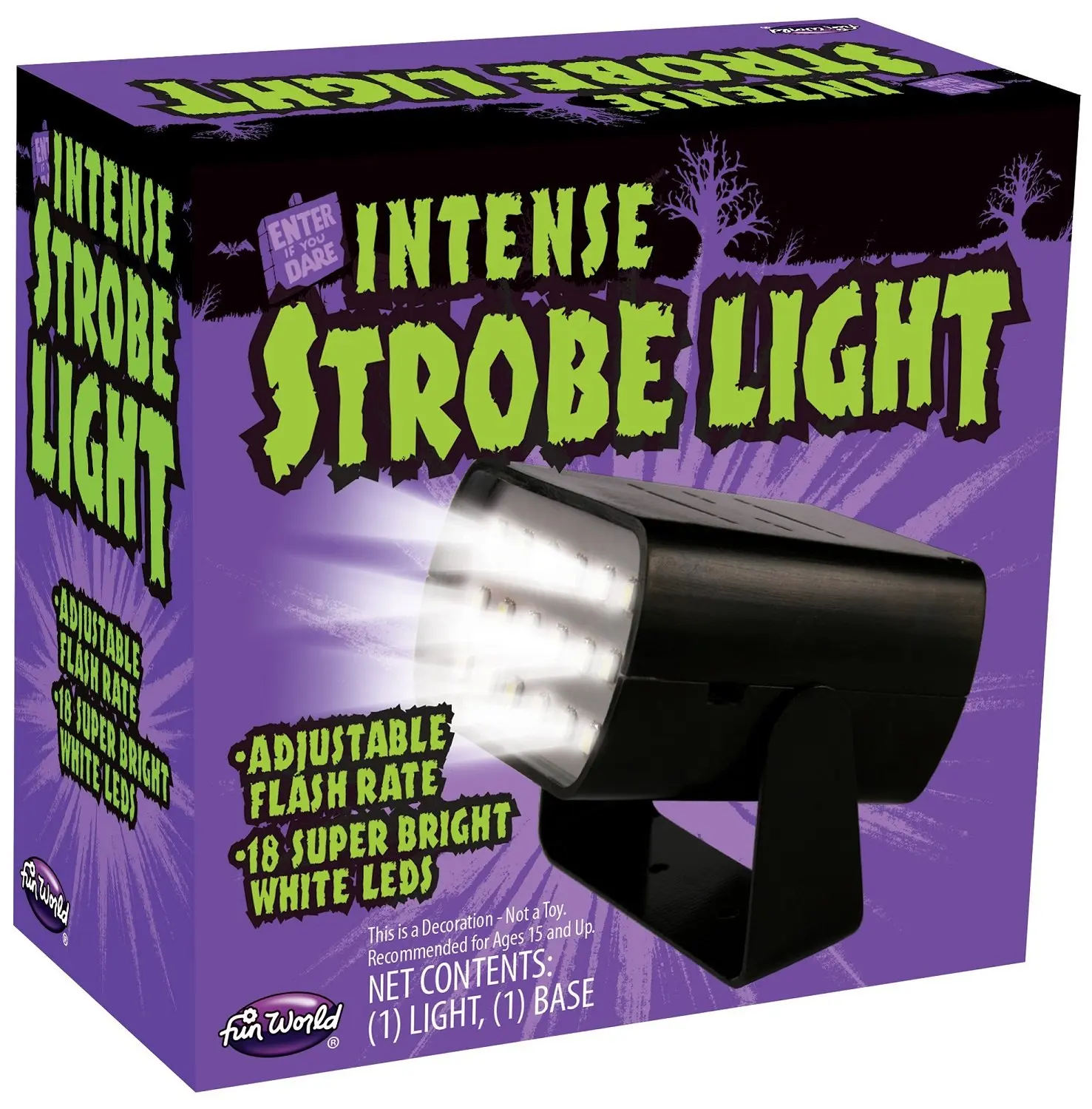 Buy Battery Operated Halloween Adjustable Strobe Light With Sound in