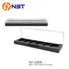 Empty rectangle 6 colors eyeshadow box with transparent cover