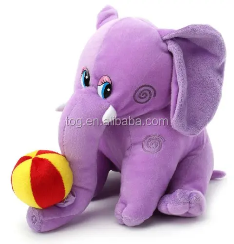purple stuffed elephant