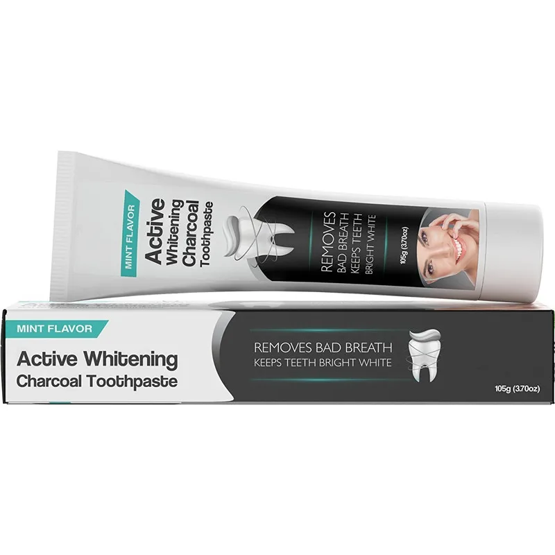 
Private Label Wholesale Activated Charcoal Teeth Whitening Toothpaste 