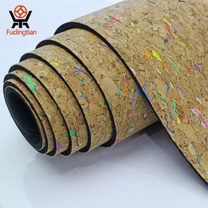 Exercise lightweight OEM service custom durable folding rubber cork yoga mat