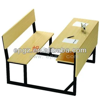 Standard Size Double Student Desk Chair Double Seats School