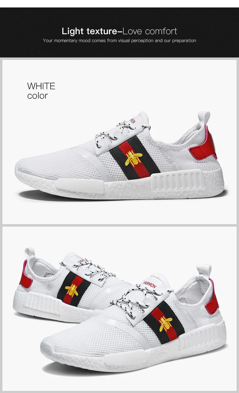 2019 New Arrived NMDS X Little Bee Fashion Low sneakers Male casual shoes Comfortable Breathable Runner shoes  size 36-47