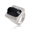 13696 XUPING neurtal big stone mens new white gold ring models for men,black diamond stone ring designs for men,men jewellery