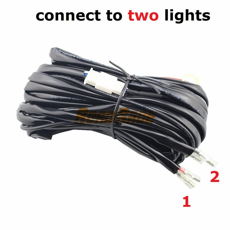 14awg Universal Wiring Harness Kit Bar 12v On Off Switch Power Relay Blade Fuse For Off Road Led