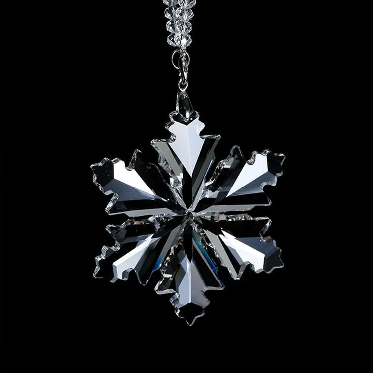 水晶闪亮的雪花挂吊坠圣诞树饰品 - buy 水晶雪花,雪花挂饰,雪花圣诞