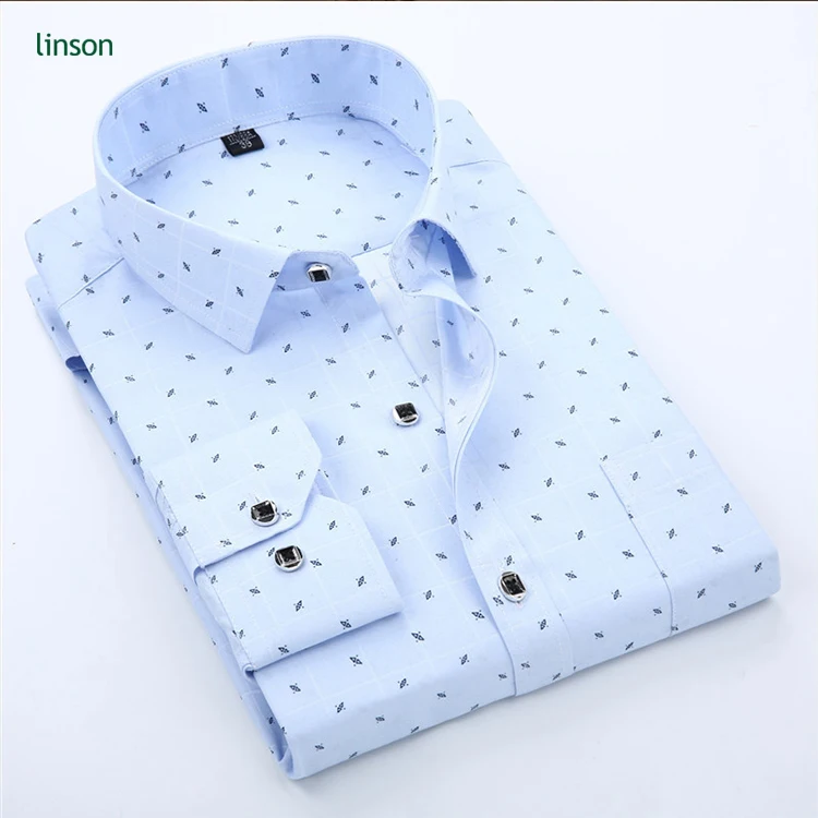2018 new style long sleeve men's fashion casual business formal shirts