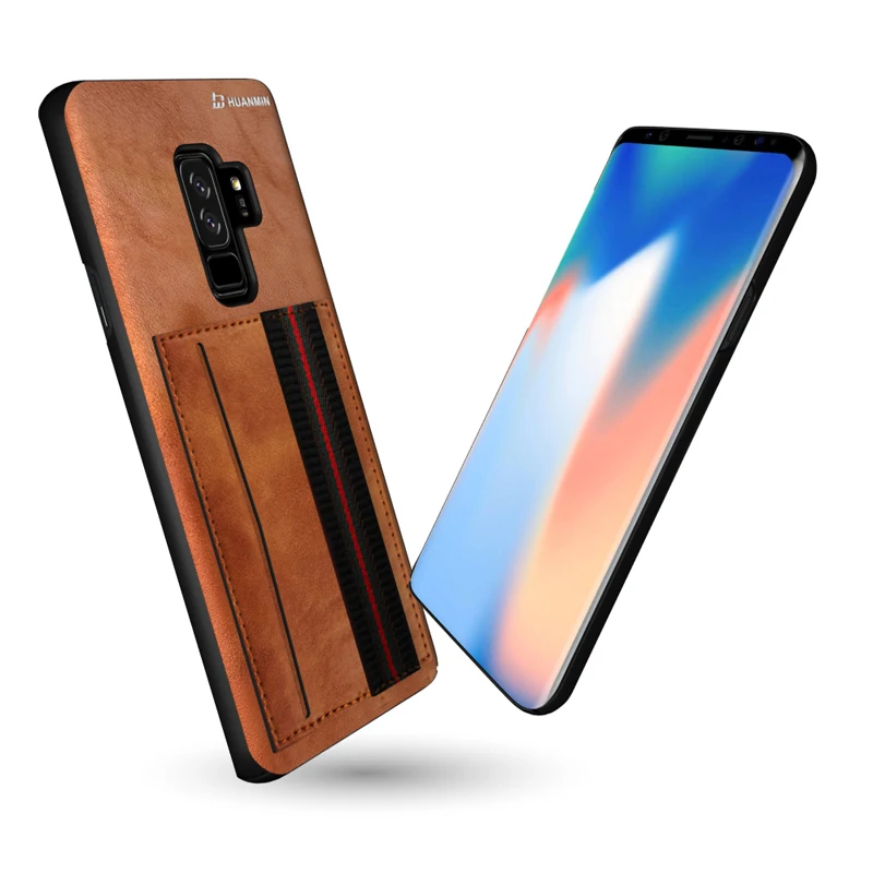 

Ultra Thin Full-Cover Custom Cell Phone Case With Unique Design Hand Strap, Brown;black;red;blue;gray