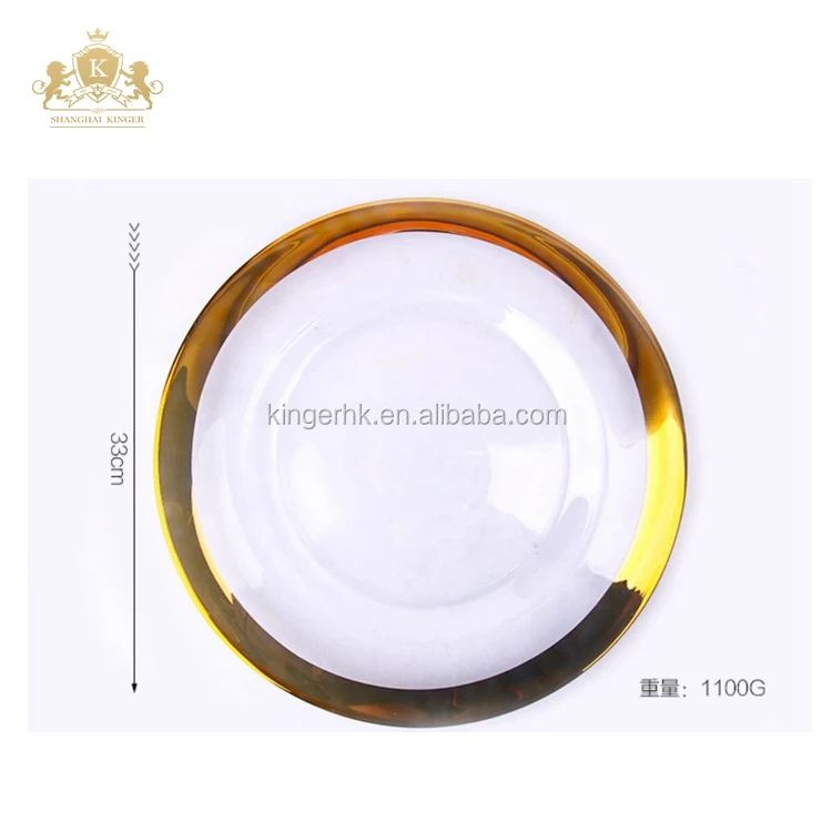 
Gold rim decorative charger plates for Wedding and marriage celebration 