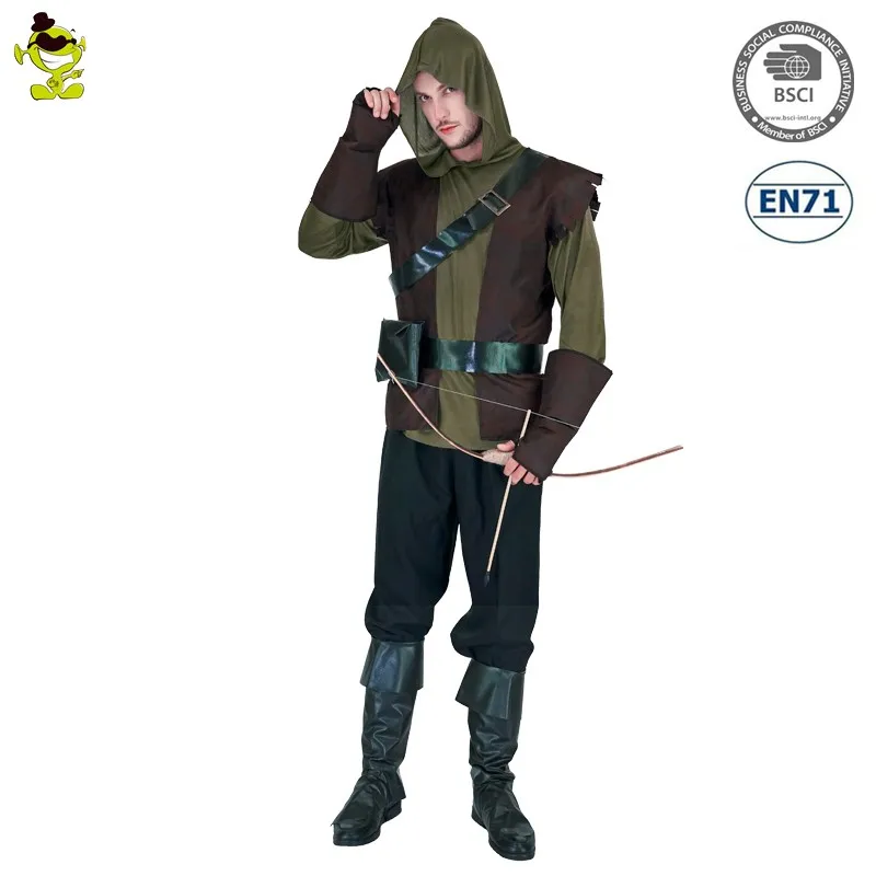 Halloween Adults Men Robin Hunter Cosplay Costume - Buy Adults 