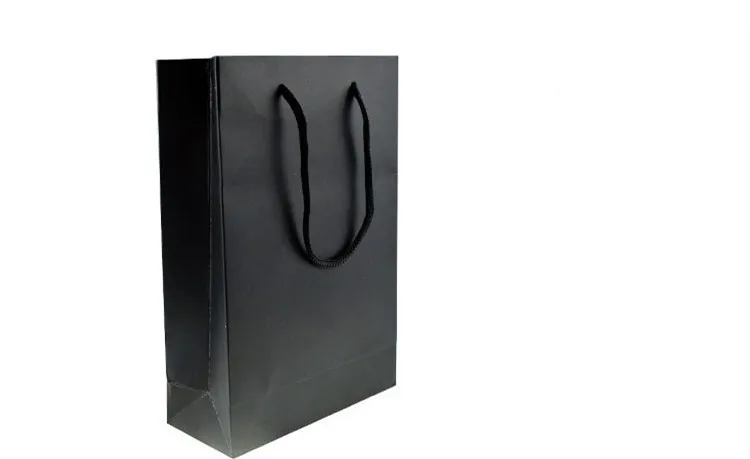 Custom Black Glossy Art Paper Packing Paper Bags For Shopping and Gifts 2.jpg