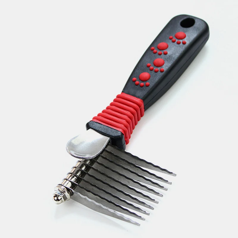 Remove Fur Knot Tool Dog Dematting Comb Rake Undercoat Mat Brush For