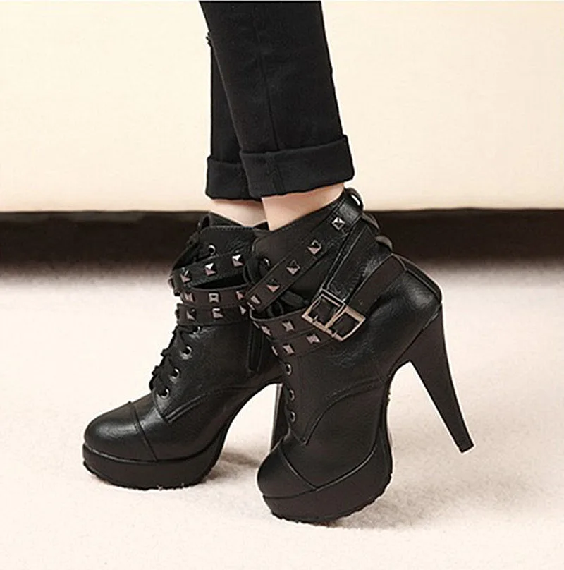 ankle high motorcycle boots