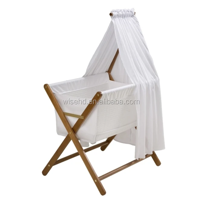 wooden baby bassinet