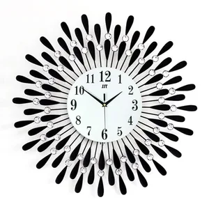 Image of Large Luxury Modern Wall Clock Home Decoration Wall Products Metal Crafts
