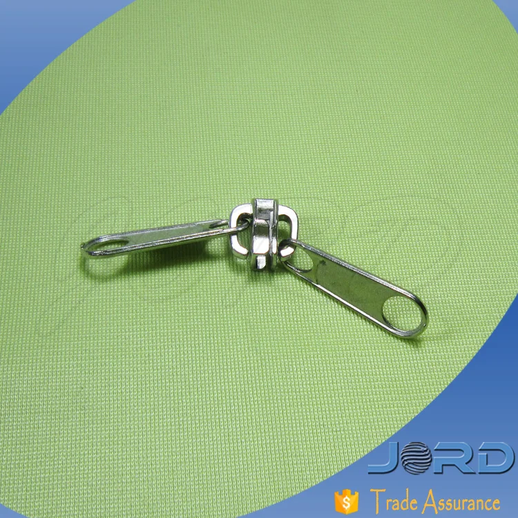 Africa hot sale design heavy duty two sided zipper slider, double sided metal puller