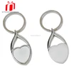 Wholesale key chain ring custom key holder black clearly color Glass golden cross split key ring clip