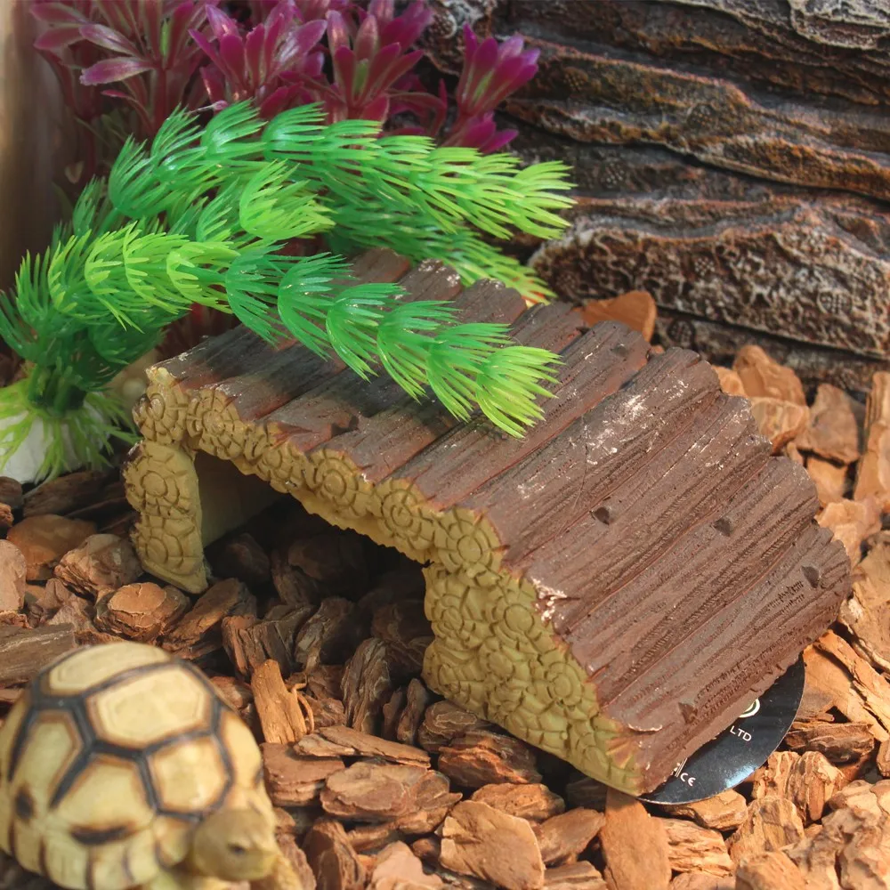 Resin Cave For Reptile Lizard Snake Gecko Chameleon Turtle Spider Hide