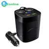 Display Quick Charge 3.0 Electric Car Charger Mobile Phone Fast Dual USB Car-charger Auto cable charger usb for Samsung Huawei