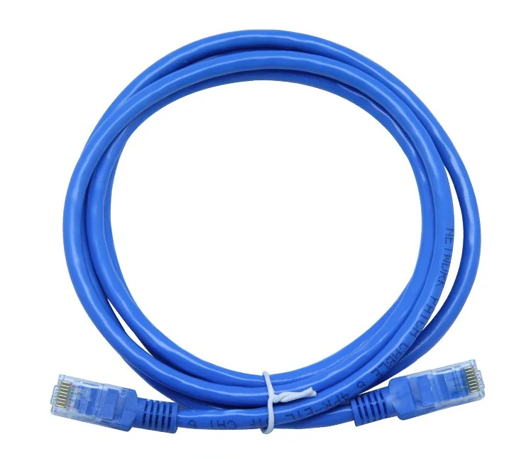 3x 10FT CAT5e Cable Ethernet Lan Network CAT5 RJ45 Patch Cord Internet Blue NEW