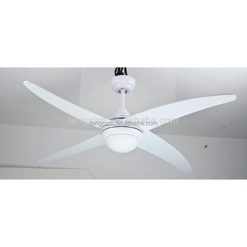 48 White 4 Bent Metal Blades Ceiling Fan With Light Made In China Buy Fancy Ceiling Fan Light Modern Ceiling Lights Simple Product On Alibaba Com