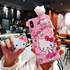hot selling hello kitty design mobile phone case cellphone cover for iphone 6 7 customized for iphone x xr xs max