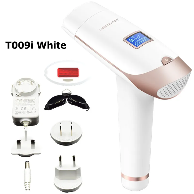 

Personal Care Laser Hair Removal Machine IPL Permanent Portable Home Use Skin Rejuvenation Epilator, White