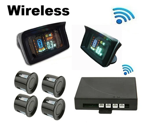 Car Wireless VFD&HUD Display Parking Sensor 4 Sensors   Wireless parking sensor