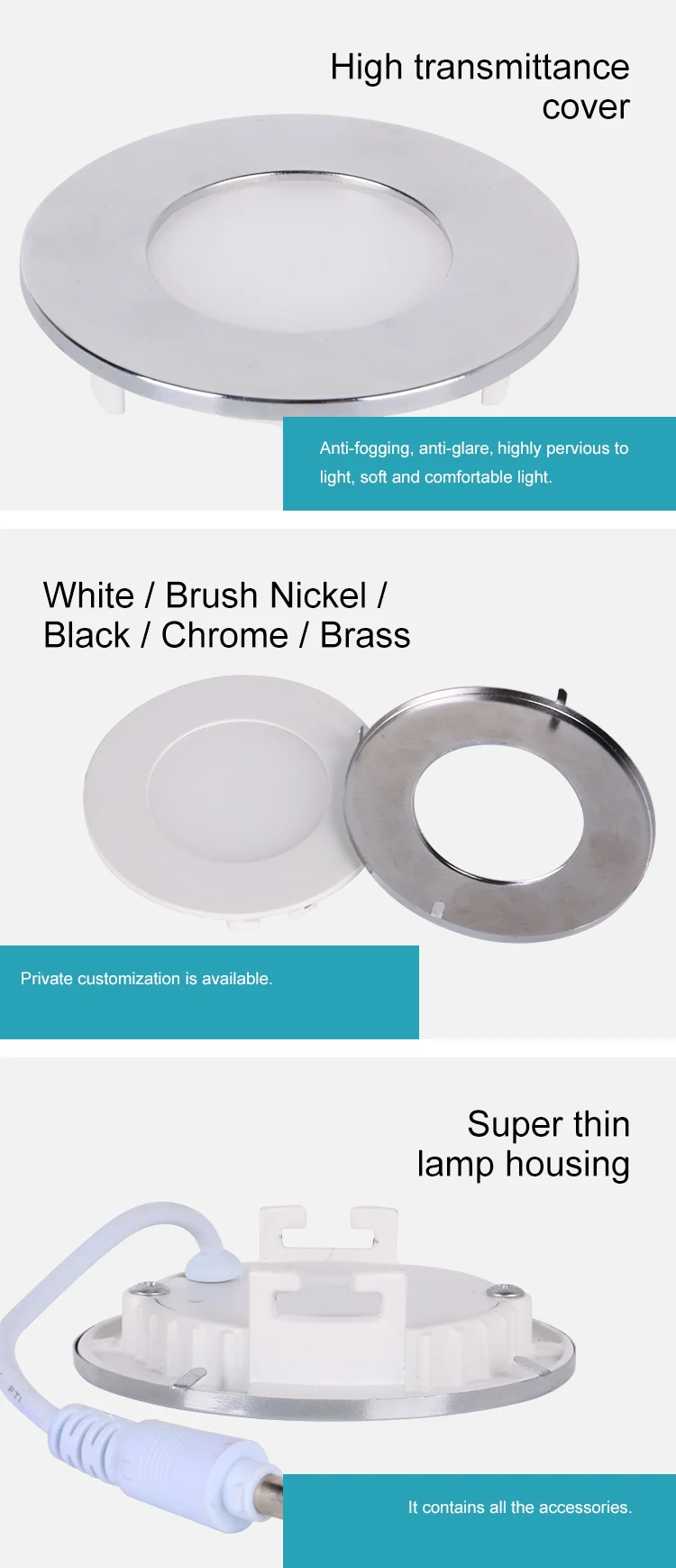 Factory wholesales adjustable cut zieLED downlight