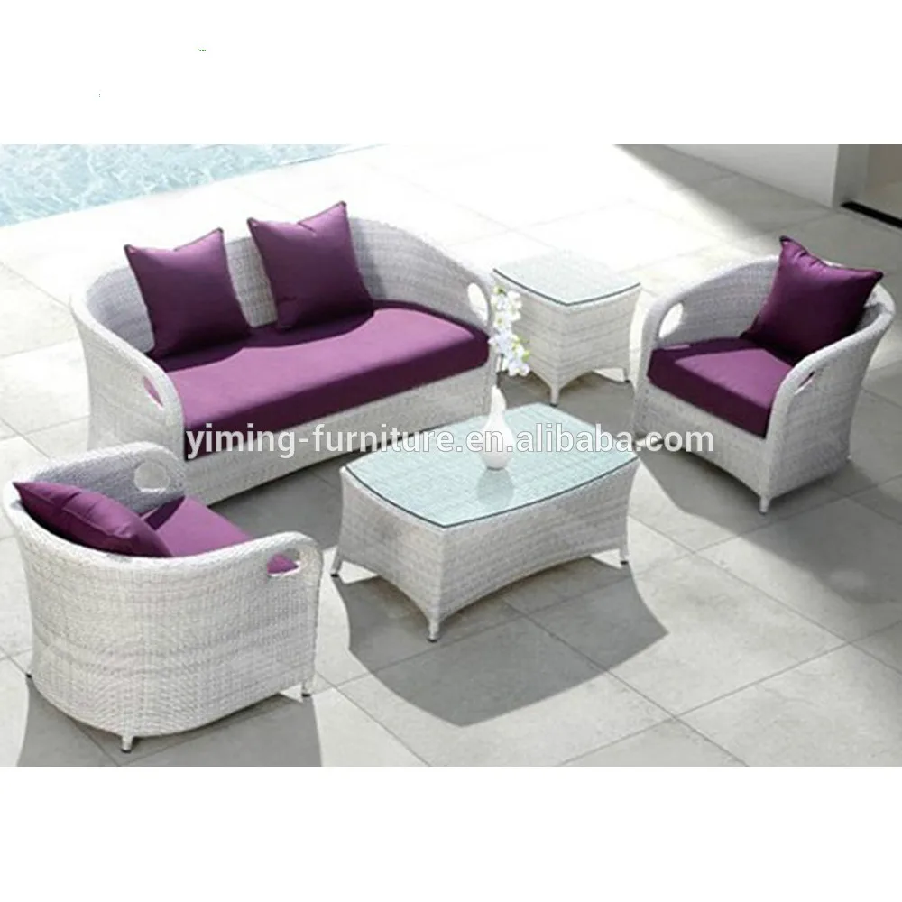 All Weather Outdoor Furniture Sofa Set Purple Patio Furniture Outdoor Rattan 2018 Buy Outdoor Rattan 2018 Modern Rattan Sofa Set Purple Patio Furniture Product On Alibaba Com