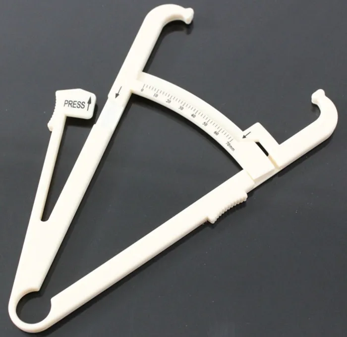 

OEM Factory Wholesale Plastic Skinfold Measurement Tool with Direction Body Fat Caliper, As picture show