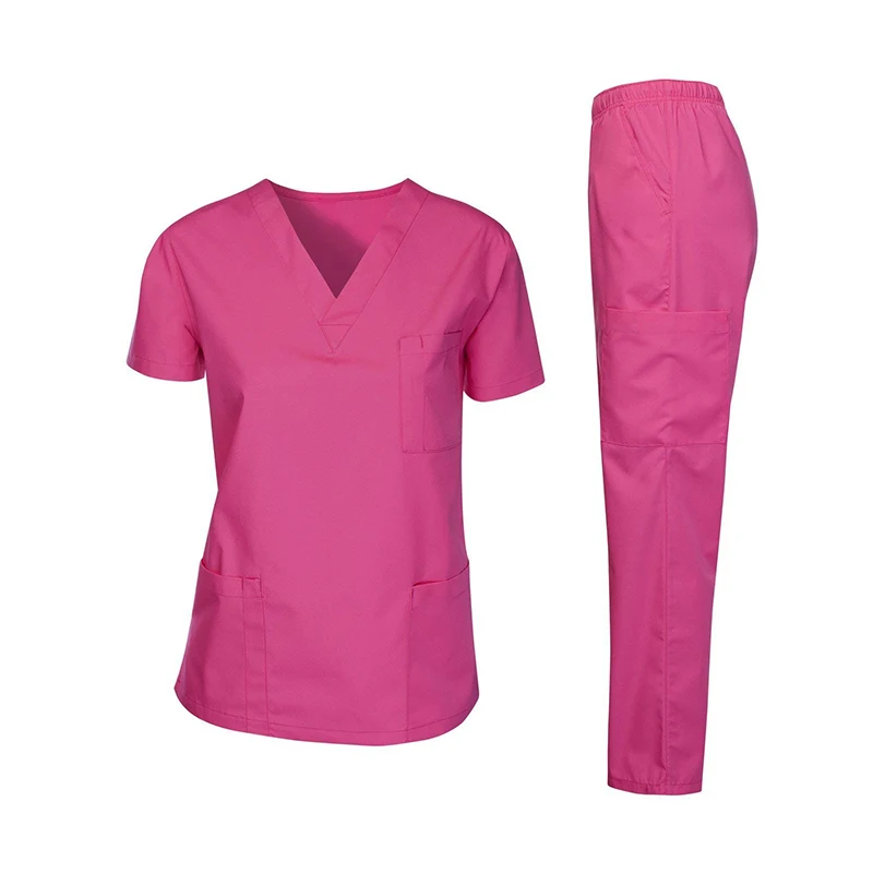 
Wholesale V-neck Scrubs Top And Pants For Doctor clothes 