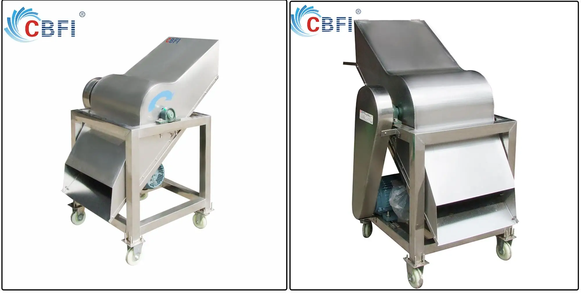 Block Ice 60KG Electric Ice crusher for  Seafood Preserved
