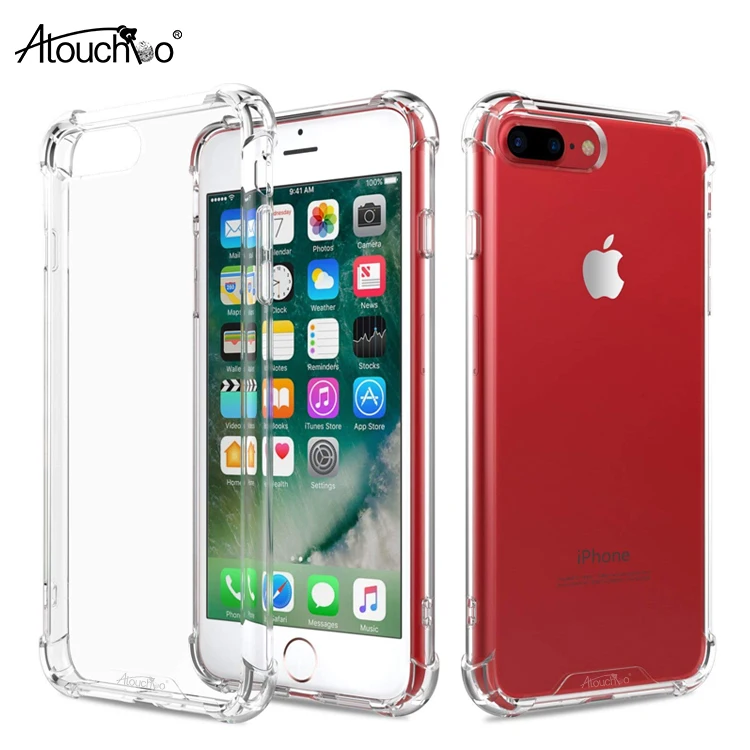 

Wholesale High Crystal Transparent Clear Anti-Scratch Shock Absorption Cell Phone Case Cover for iPhone 7