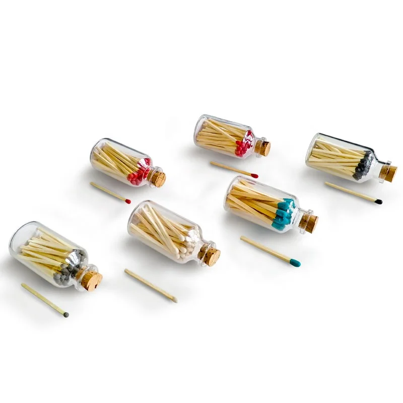 Colorful Personalized Good Safety Matches In Glass Bottle Matches Jar Buy Safety Matches In