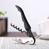 Custom Plastic Handle Double Hinged Sea Horse Laguiole Knife Pulltap Waiters Friend Corkscrew Opener With Foil Cutter