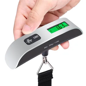 110lb 50kg Outdoor travel weighing small electronic fishing scales T - scale Portable electronic baggage scales CA5795