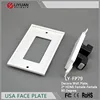 LY-FP79 Two-Piece Inset Wall Plate with 90 degree Flexible High Speed HDMI Cable With Ethernet Dual Port (2P)