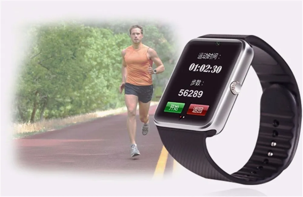 Wholesale GT08 Smart Watch For Android Phone With 0.3MP Camera Real Pedometer  Sleep Monitor