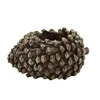 Roogo resin mini cute pine cone shape flower pots