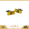 POYA Jewelry Yellow Taxi Cab Cufflinks