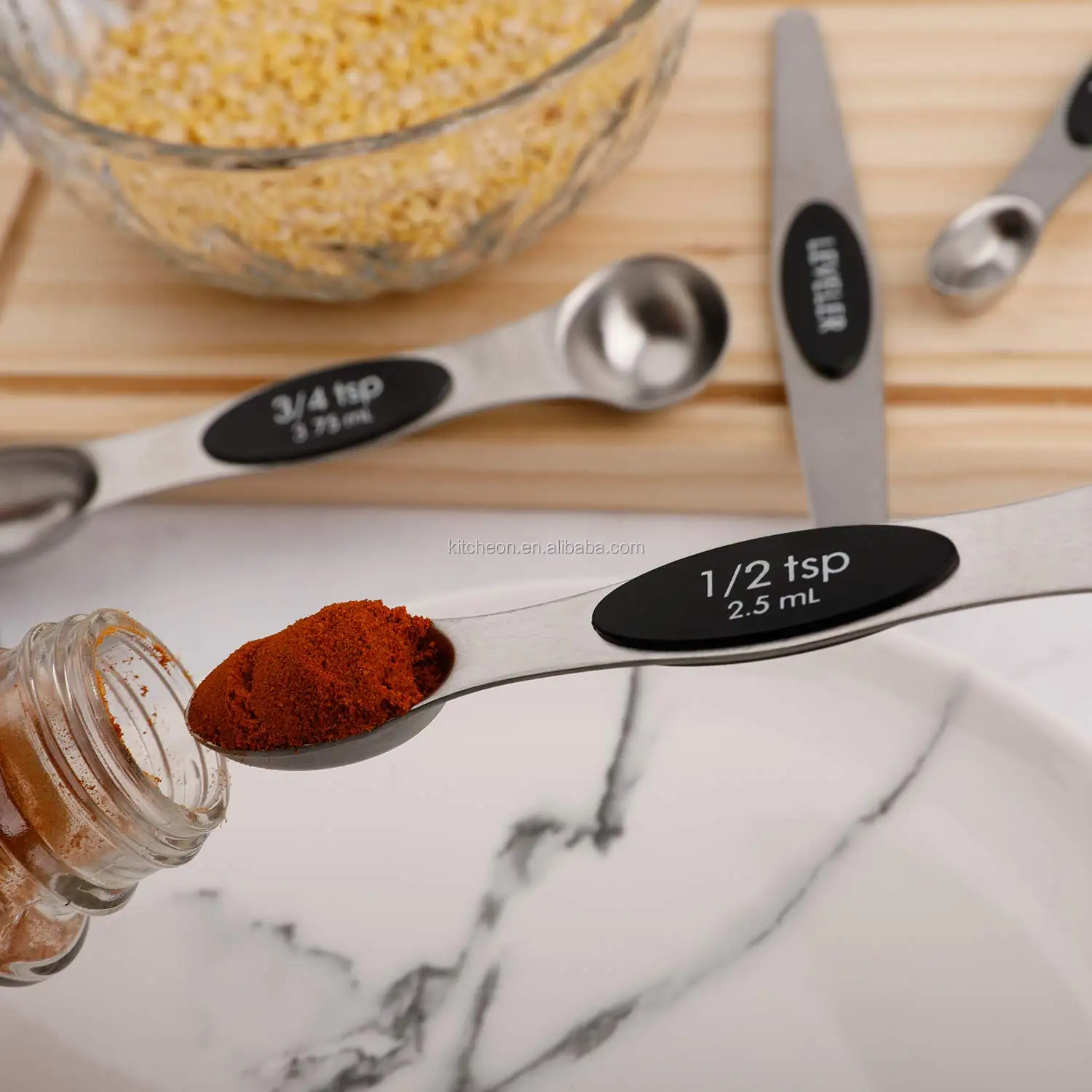 6 Pieces Stainless Steel Measuring Spoons Set For Baking Buy