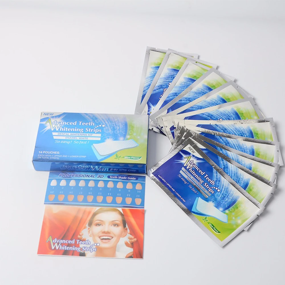 

FDA Approved 28pcs Advanced Peroxide Free Teeth Whitening Gel Strips to White Teeth Safely