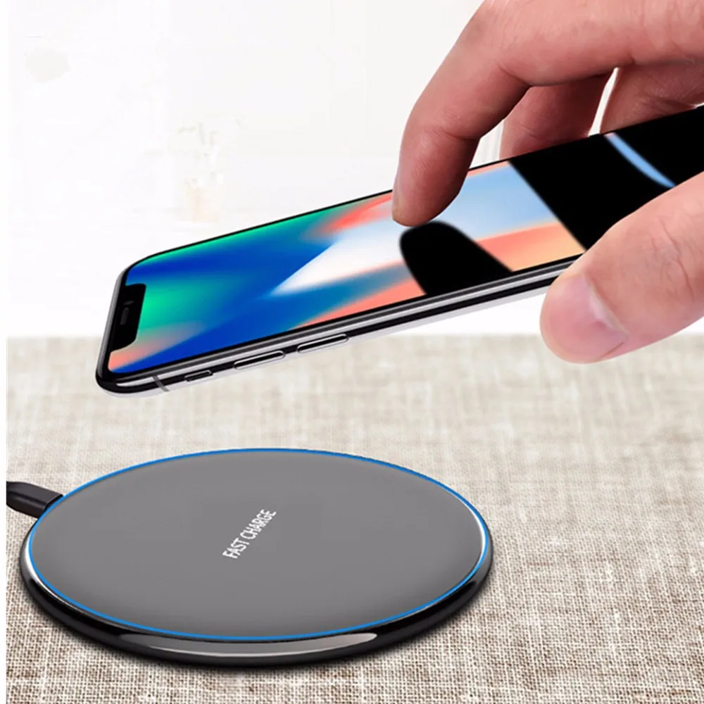 2019 qi 快速充电无线充电器充电垫智能手机为 iphone 8 plus x 10 w